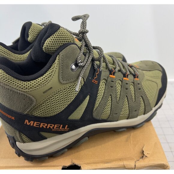 Merrell Men's Accentor 3 Waterproof Mid Hiking Boots Olive Sz. 10 W(EE) New - Picture 3 of 8